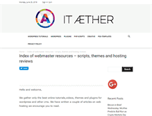 Tablet Screenshot of itaether.com